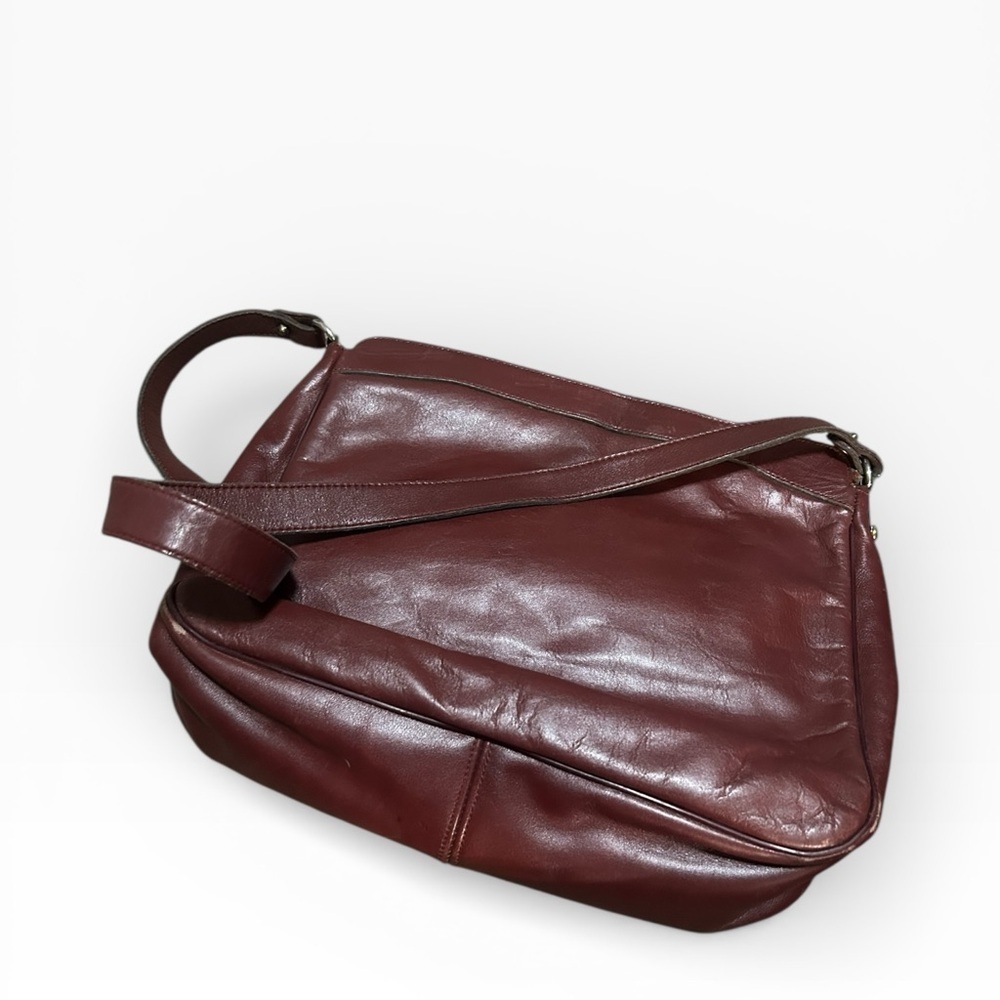 Etienne Aigner vintage Burgundy Leather Shoulder Bag - Picture 5 of 7